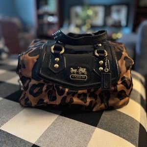 Coach Satin Ocelot Tote